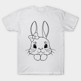 Funny and Cute  Rabbit ,happy Easter cartoon, Cartoon style T-Shirt